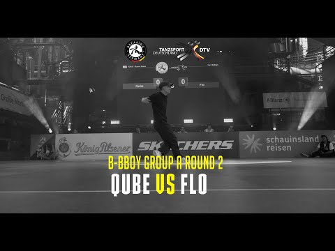 Die Finals 2023: Qube vs Flo | B-BOY GROUP A ROUND 2 | GERMAN BREAKING CHAMPIONSHIP