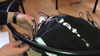 How to assemble a trampoline kinetic sports rebounder assembling instruction DIY