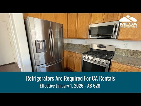 Refrigerators Are Required For All California Rentals