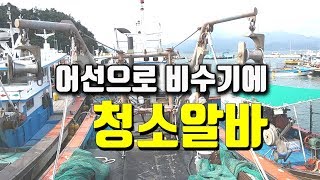 어선으로 비수기 꼬막 양식장청소 알바