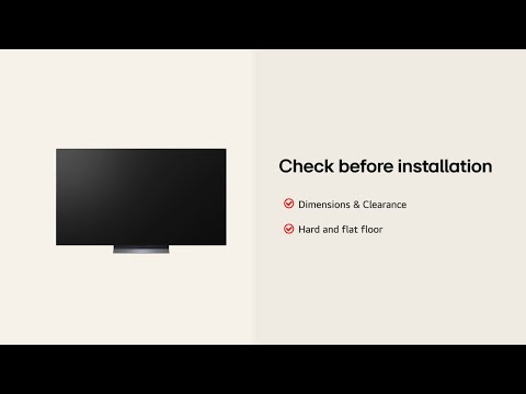 LG OLED TV : Installationsanleitung – C5 77, 65, 55