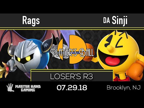 Player's Ball - Rags (Metaknight) vs DA | Sinji (Pacman) - Loser's R3