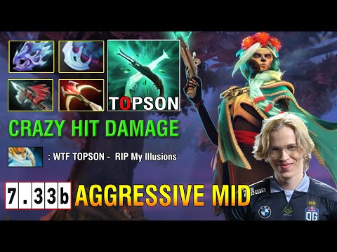 Crazy TOPSON [Muerta] Very Aggressive Max Agi Full Attack Speed Build - Dota2 Pro MMr 7.33B