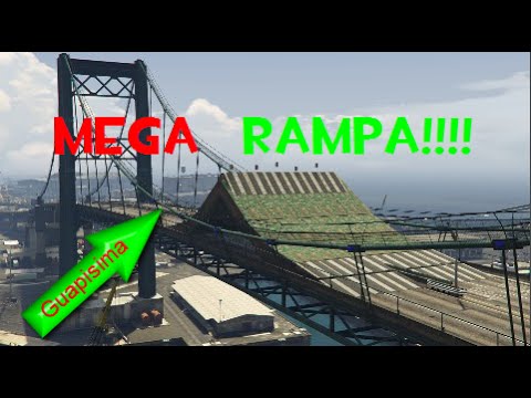 MEGA RAMPA!!!!  Gameplay GTA 5 Online Funny Moments (Carrera GTA V PS4)