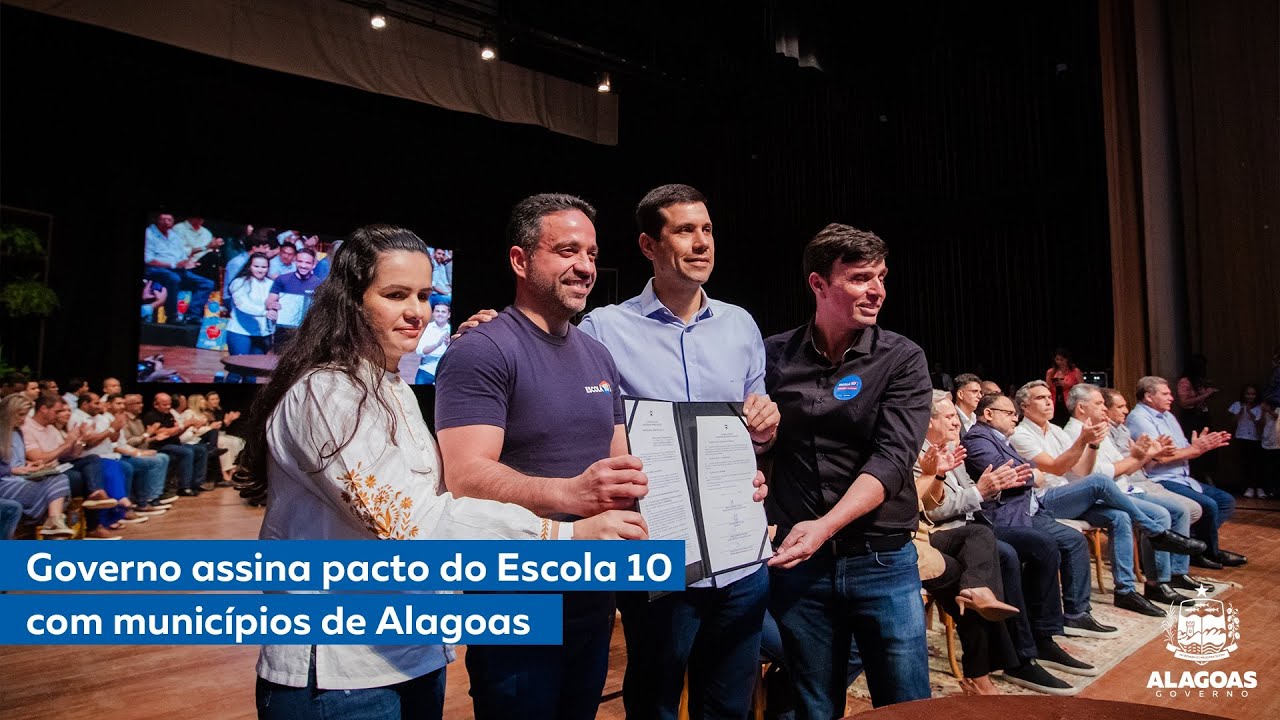 Paulo Dantas firma novo pacto do Escola 10 com os municípios.
