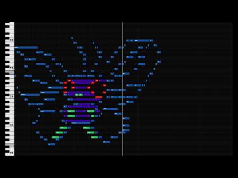 MIDI Drawing no. #31 - Butterfree (Pokémon 012)