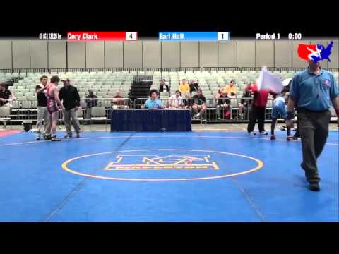 Cory Clark vs. Earl Hall at 2013 Junior Nationals - FILA - FS