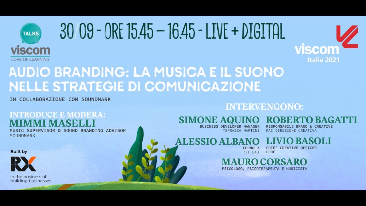 VISCOM TALKS - Audio branding: la musica e il suono nelle strategie di comunicazione