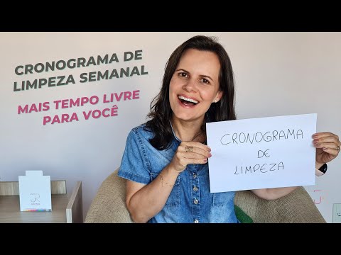 CRONOGRAMA DE LIMPEZA SEMANAL | Como FAZER o seu e TER MAIS TEMPO LIVRE - Júlia Rosa Organizer