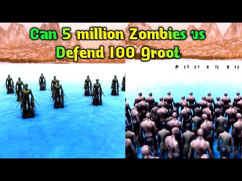 Can 5 million Zombies vs Defend 100 Groot