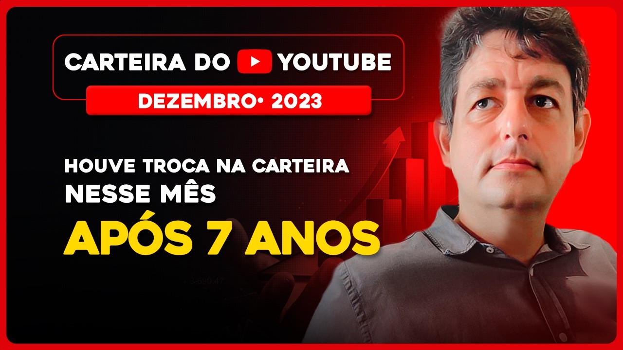 Carteira do Youtube Julho 2026 | Após 7 anos, houve troca na carteira neste mês