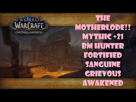 The MOTHERLODE!! Mythic +21 BM Hunter FORTIFIED SANGUINE GRIEVOUS AWAKENED