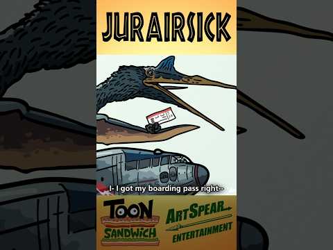 Never fly Jurassic - TOON SANDWICH #funny #jurassicworld #jurassicpark #dinosaur #jurassic