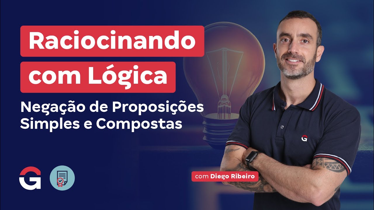 Raciocinando com Lógica | Negação de Proposições Simples e Compostas
