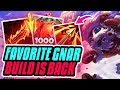 MY FAVORITE GNAR BUILD OF ALL TIME IS BACK IN SEASON 14! Season 14 Gnar Gameplay (League of Legends)