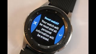 Samsung Galaxy gear watch Factory data reset