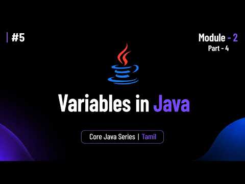 Variables In Java Core Java Tutorial In Tamil Builtby Error