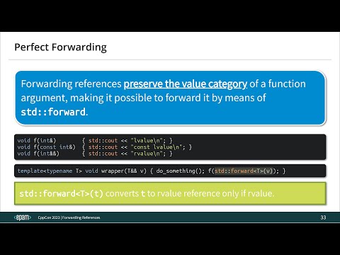 Back to Basics: Forwarding References - How to Forward Parameters in Modern C++ - Mateusz Pusz  2023