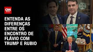 Vídeo: Encontro de Flávio com Trump e Rubio: veja a diferença entre eles, análises e repercussões