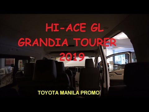 TOYOTA HI-ACE GL GRANDIA TOURER AT 2T 2019 (WHITE PEARL) PREVIEW | TOYOTA MANILA PROMO