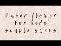 diy paper flower easy step | easy paper flower craft