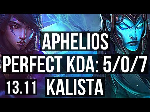 APHELIOS & Blitzcrank vs KALISTA & Rakan (ADC) | 5/0/7, 70% winrate | KR Master | 13.11