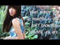 Carly Rae Jepsen Justin Bieber Beautiful With Lyrics