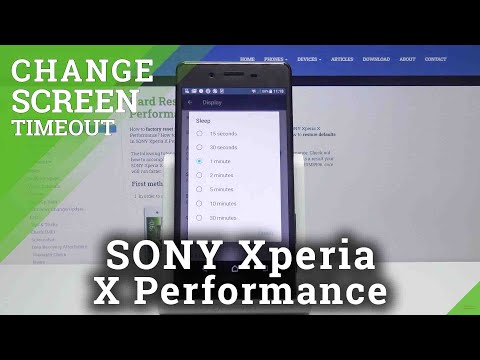 How to Change Screen Timeout in SONY Xperia X Performance – Customize Display Settings