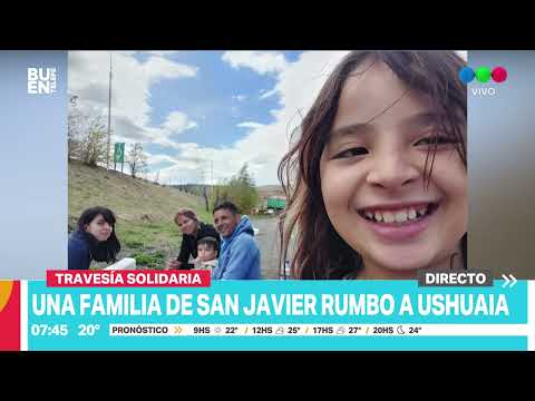 Travesía solidaria de una familia de San Javier a Ushuaia por pacientes oncológicos infantiles
