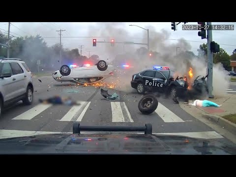 No Mercy Police Chases CRAZY Moments Brutal PIT Maneuvers and High-Speed Crashes! #2