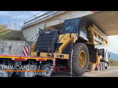 Transporting The Caterpillar 777F Dumper - Papaioannou Machinery