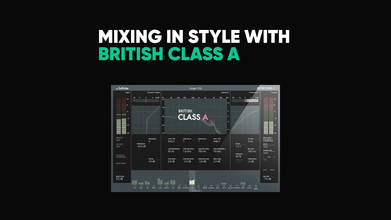 Mixing In Style With British Class A – Softube