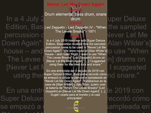 List of Depeche Mode sample sources "Never Let Me Down Again" PART-2