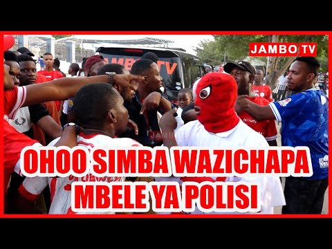 WATCH SIMBA FANS FIGHTING IN FRONT OF POLICE