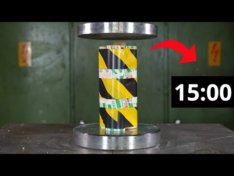 Hydraulic Press 15 minutes (countdown) satisfactory video