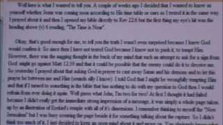The Time Is Near - Encouraging message from a brother in Christ