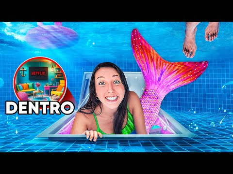 HO COSTRUITO UNA STANZA SEGRETA DA SIRENA IN PISCINA SOTT'ACQUA per nascondermi da Erick!