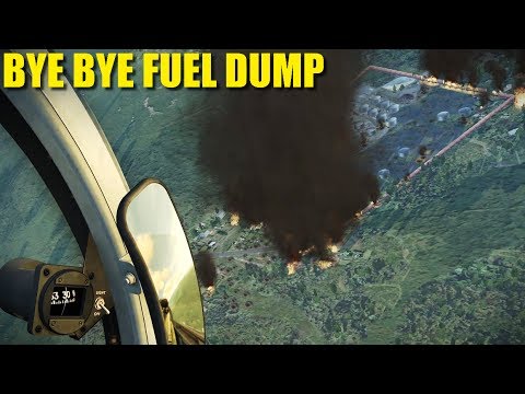 B52's Carpet Bomb Fuel Depot, Reapers Escort | A-10 L-39 F-5 | DCS