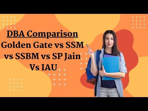 Doctor of Business Administration from Golden Gate vs SSM vs SSBM vs SP Jain Vs IAU