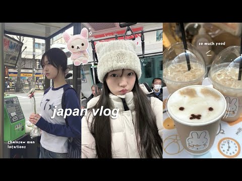 JAPAN VLOG🍡: days in tokyo, so much food, cute shopping + gachas, anime irl locations, harajuku