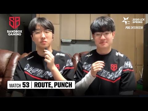 Interview with Route, Punch  | SB vs GRF 03.27 | 2020 LCK Spring