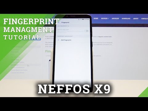 How to Set Up Fingerprint Unlock in NEFFOS X9 - Add Fingerprint