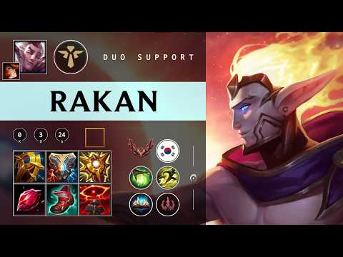 Rakan Support vs Alistar - KR Grandmaster Patch 26.03