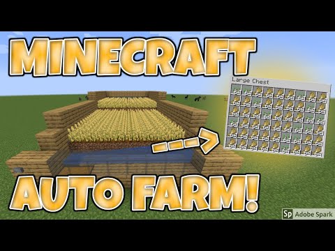 Minecraft 1.19 EASY Auto Wheat Farm Tutorial! [Works with carrots, potato, beetroot] [REMAKE]