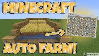Minecraft 1.18 EASY Auto Wheat Farm Tutorial! [Works with carrots, potato, beetroot] [REMAKE]