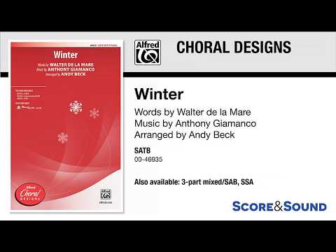 Winter, arr. Andy Beck – Score & Sound