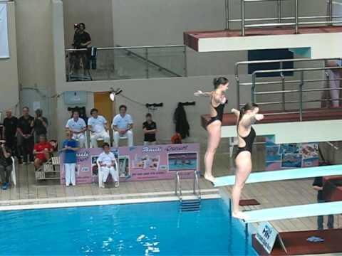 Valentina Allegro e Nina Isler USTN - Campionati Italiani indoor tuffi - sincro 3m (203B )