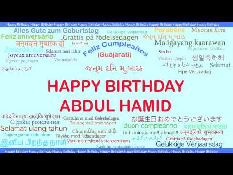 AbdulHamid   Languages Idiomas - Happy Birthday