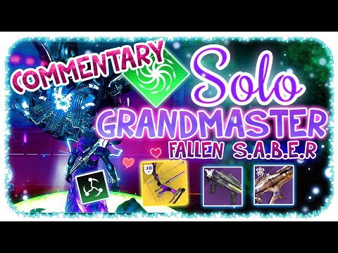Solo Grandmaster 1840 - Warlock - Fallen SABER - Commentary - Destiny 2 Platinum Rank