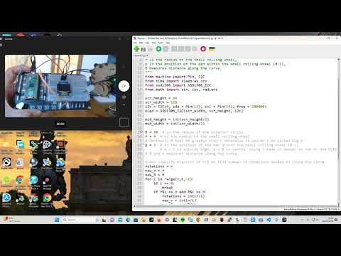 Idea from Paul McWhorter's Pico W Lesson 27 - Spirograph Emulator